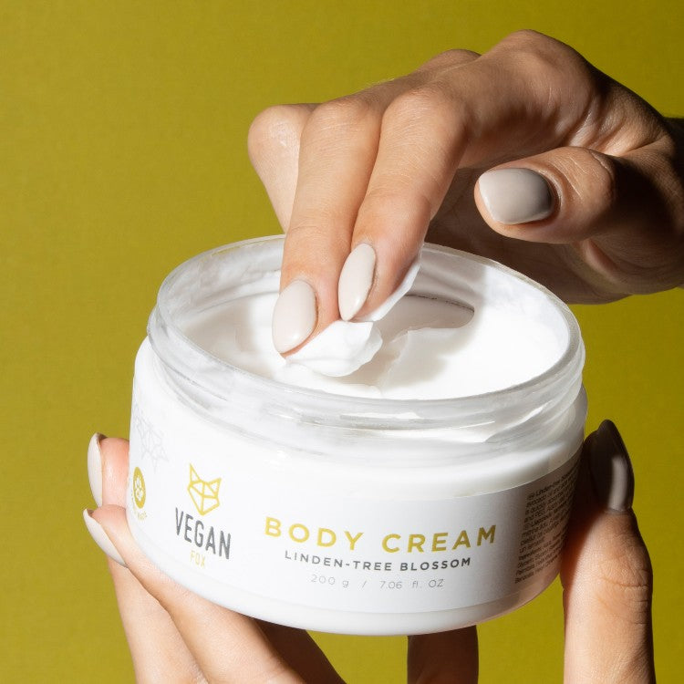 Linden blossom body cream with avocado oil and summery scent
